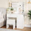 Ensemble de coiffeuse avec miroir lumineux pour chambre à coucher Dressing-12773468