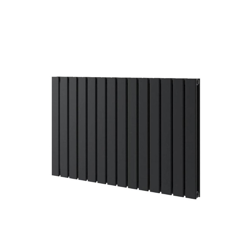 Horizontal Flat Panel Radiators, Black, 60cm H x 27.2cm W x 5.8cm D