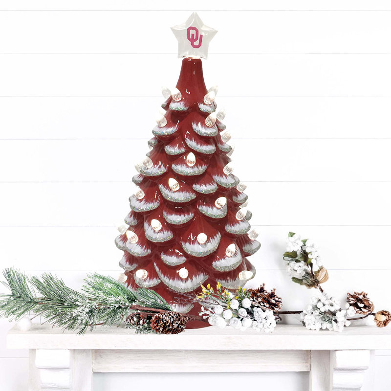 Arbre en céramique NCAA College Spirit, Oklahoma Sooners