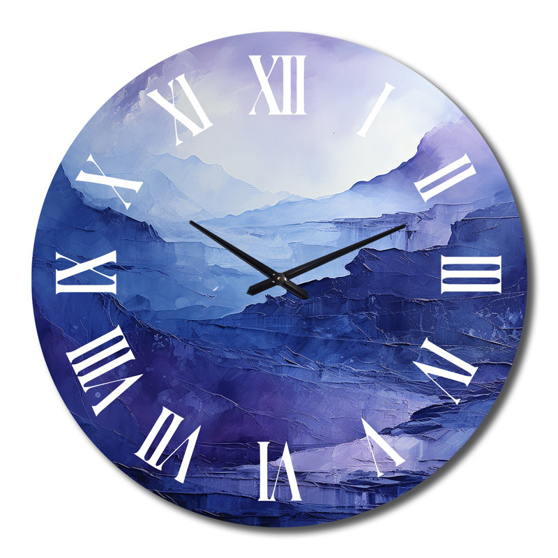 Coehn - Horloge murale paysage abstrait, Très grand