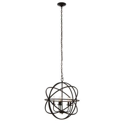 Florentin 5-Light Bronze Globe Chandelier
