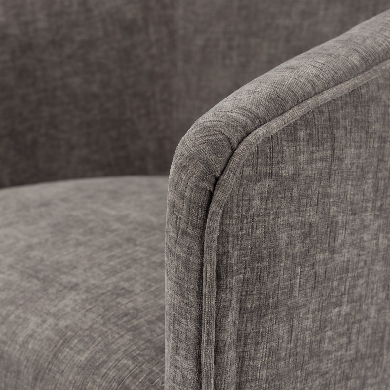 Upholstered Wooden Frame Bar Stool, Gray
