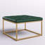 Repose-pieds carré standard en velours 28,1 po Oronoco-1294059120