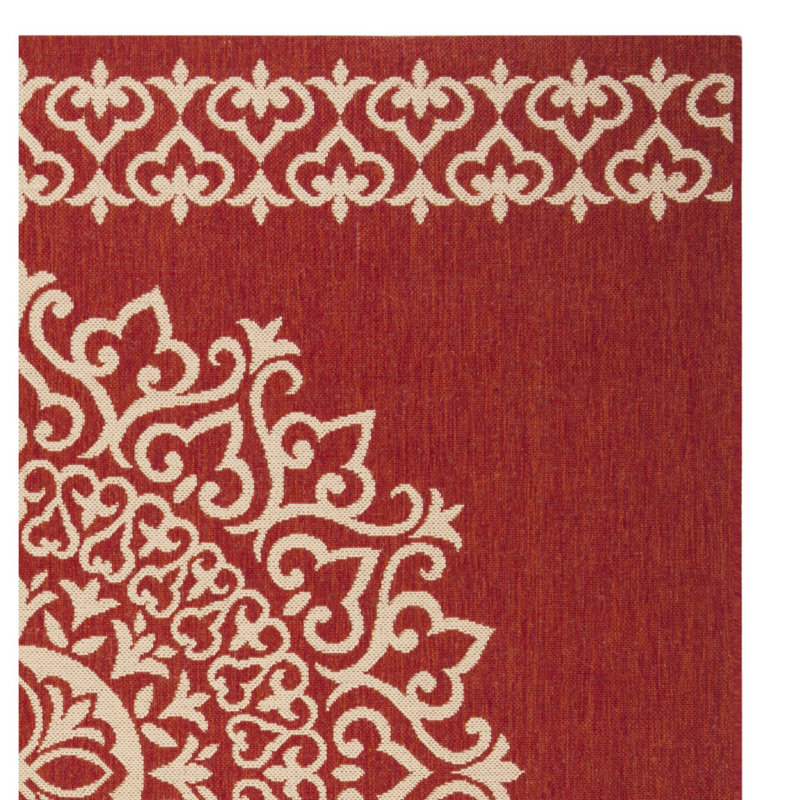 Tapis intérieur / extérieur Burnell Performance Ikat, Carré 6 pi 7 po