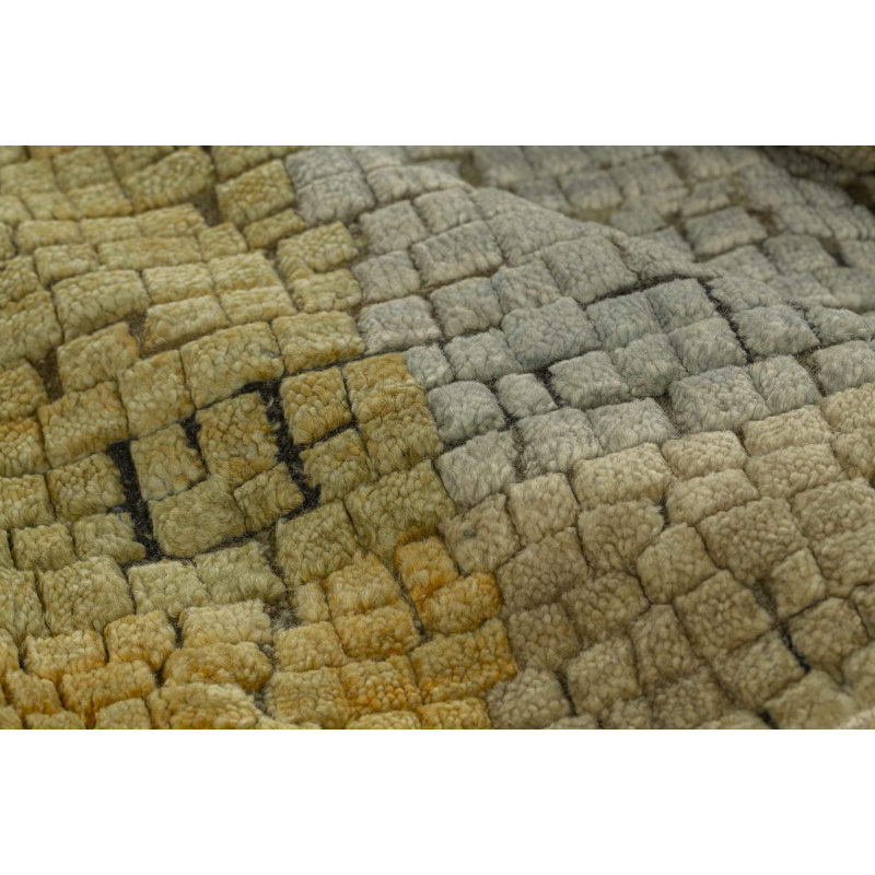 Wool Geometric Indoor Rug, Rectangle 2' x 3'