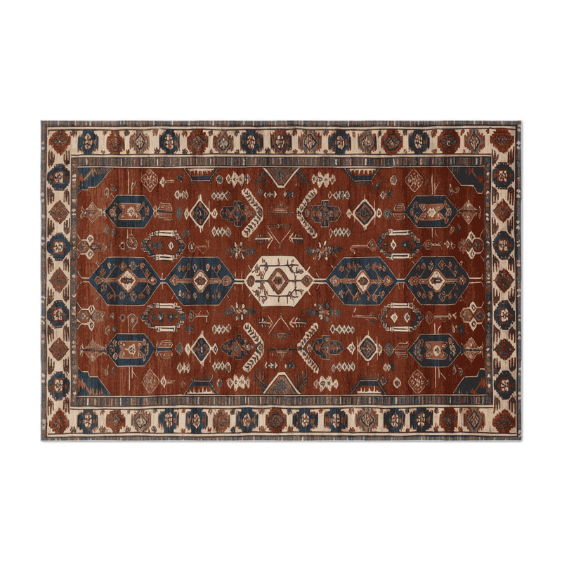 Tapis turc intérieur et extérieur noir, Rectangle 5 pi x 7 pi