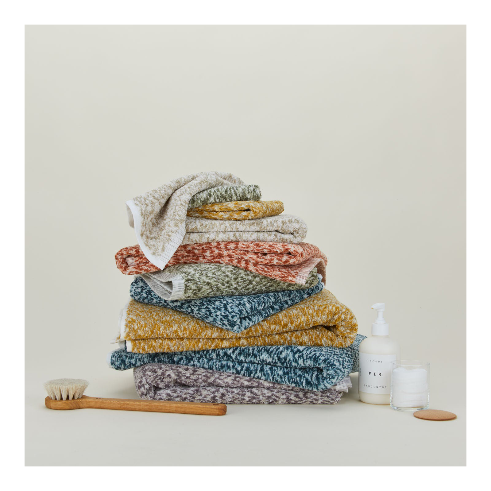  Cotton, Mustard/Bronze, Washcloth - 1 Pack
