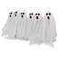 LED Lighted White Ghost Halloween Outdoor Pathway Markers 30"