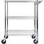 3-Tier Heavy Duty All-Purpose Utility Cart, Chrome