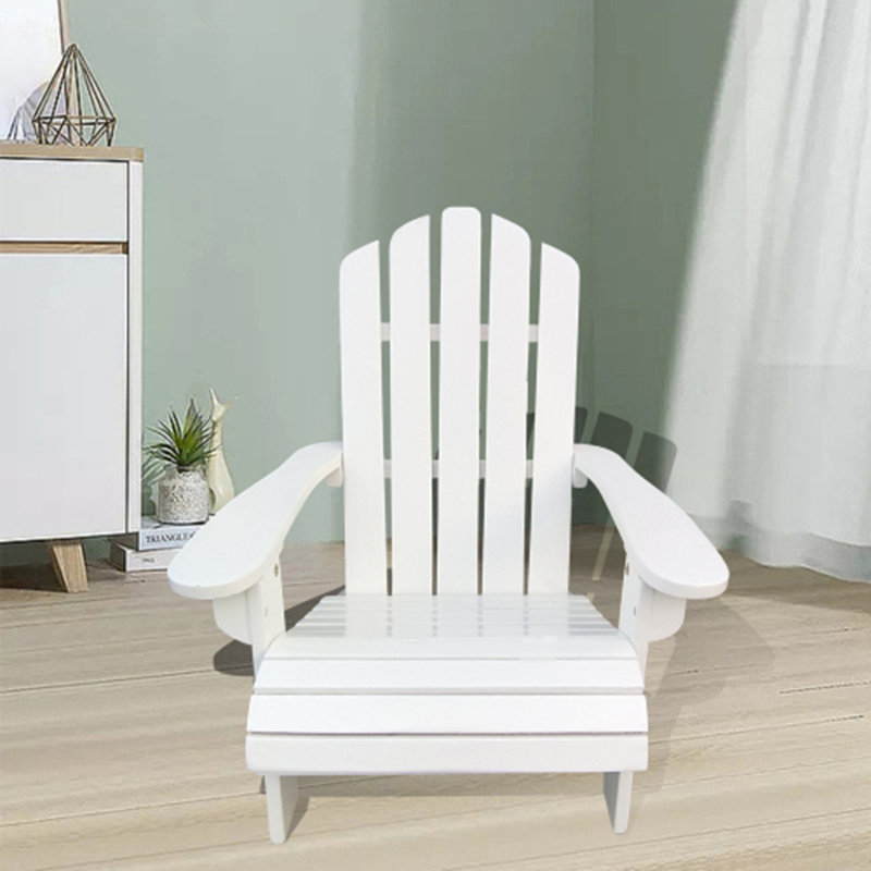 Outdoor Or Indoor Children Adirondack Chair, Outdoor Chair, White