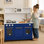 Cuisine de jeu Teamson Kids Little Chef Berlin avec quincaillerie, accessoires et dosseret de carrelage Subway