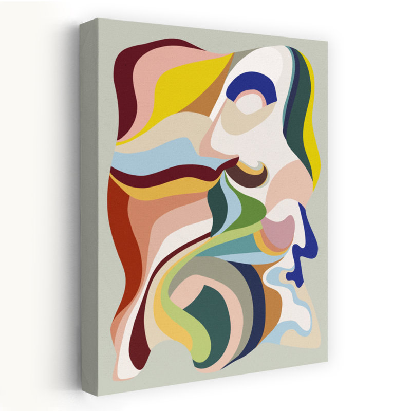 «Born Again 2», art abstrait contemporain, H 36 po x l 24 po