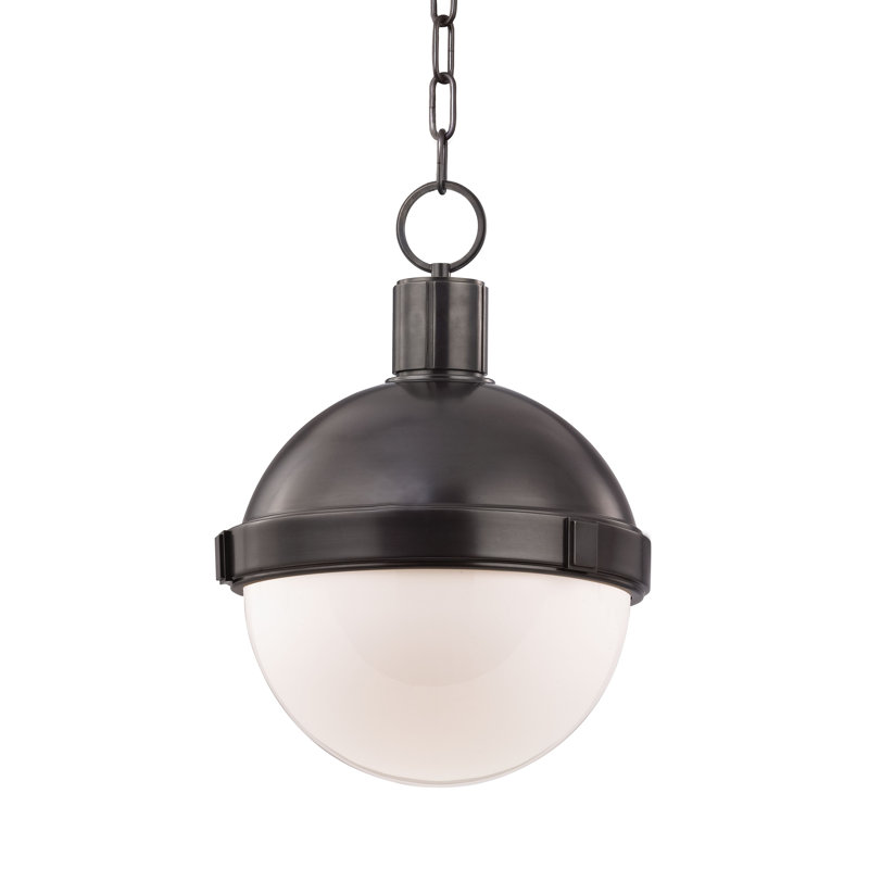 Lambert 1 - Light Shaded Pendant, Old Bronze, Medium