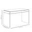 Bureau en verre trempé, bureau en verre brun foncé-1465403895