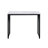 Rectangular Writing Desk With Metal Base, Antique White And Black