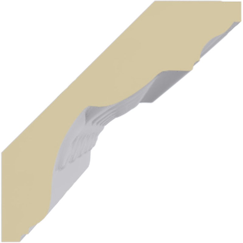 Moulure en couronne H 3 1/8 po x P 3 1/8 po x F 4 1/2 po x L 94 1/2 po