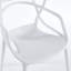 Ensemble de salle à manger 1 + 4,5pièces, table de salle à manger à pieds en métal de style Mid-Century pour 4 à 6 personnes avec plateau en panneau de fibres à densité moyenne, table de salle à manger à piédestal, table basse de loisirs, blanc-123290068-123290065-123290064