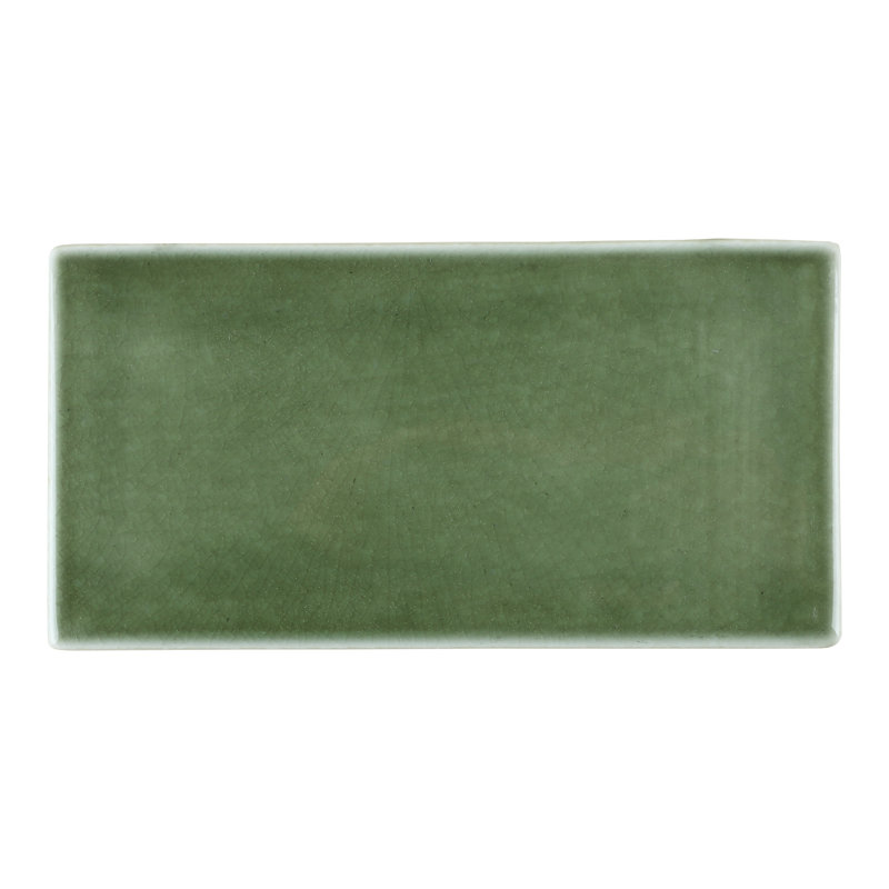 Divine Subway 3" x 6" Glass Tile (32 Pieces 4.16 Sq. Ft. / Case), Deep Emerald