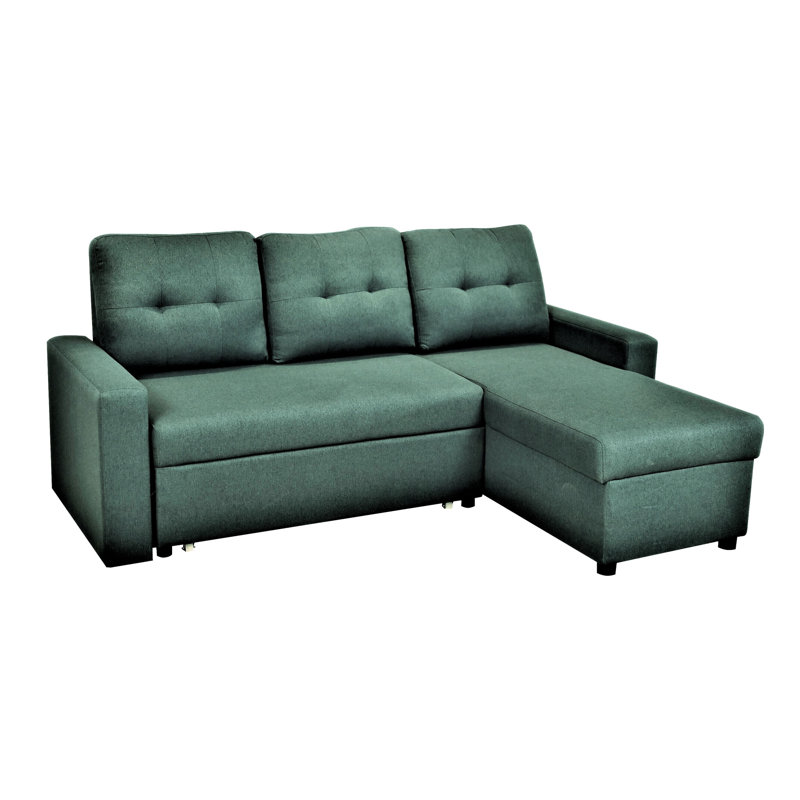 Élégant canapé-lit modulaire en forme de L, bleu, 3 pièces, idéal pour les petits espaces de vie, canapé et pièces confortables
