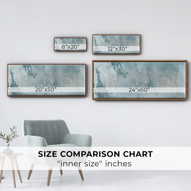 Cirrus II- Framed Canvas, 20" H x 50" W