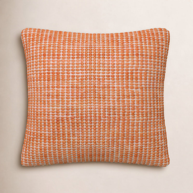 Coussin Waverly, 18 po x 18 po, rouille, Duvet