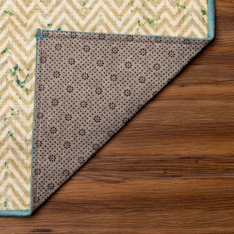Tapis bleu sarcelle Hazel, Rectangle 3 pi x 5 pi