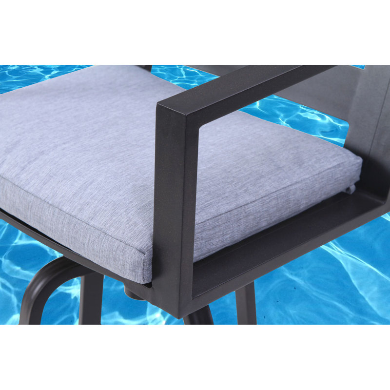 Tabourets de bar 30 "avec coussins Adelynn