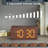 Wooden Digital Alarm Clocks For Bedrooms: Dimmable Dual Alarm Clock With Large Numbers For Bedside Desk - Brown