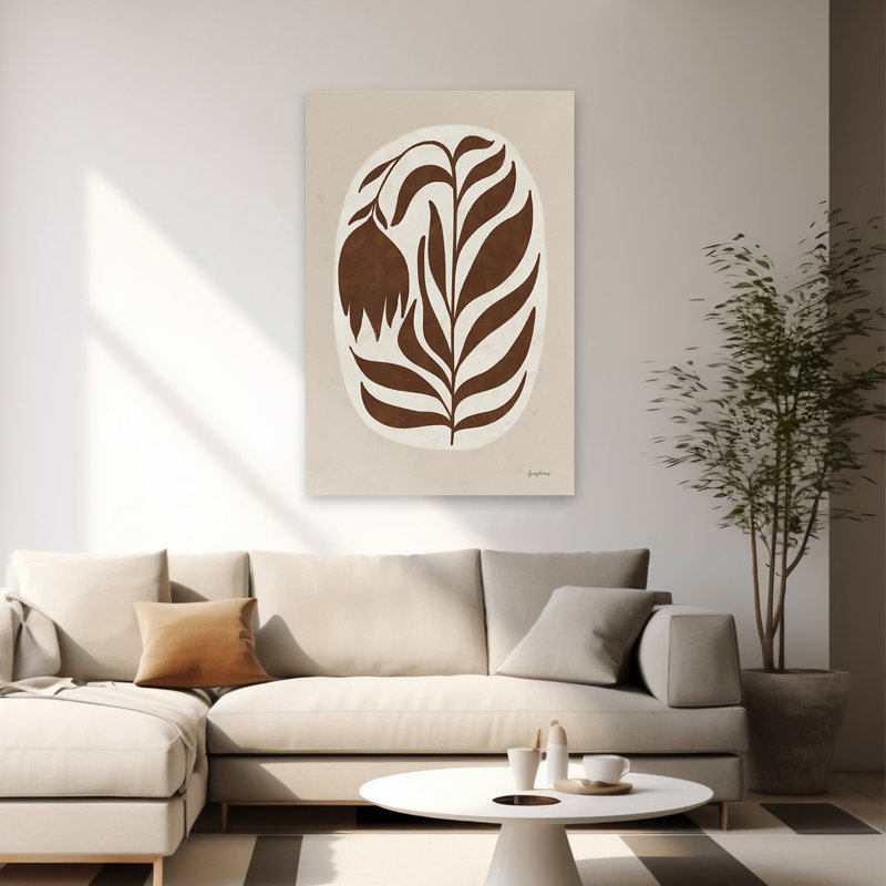 Simplicité florale bohémienne et scandinave I, H 60 po x l 40 po