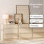Commode moderne à 9 tiroirs en bois, commode de rangement sans poignée avec base de plancher solide, armoire de rangement minimaliste pour le salon de la chambre à coucher-1632040171