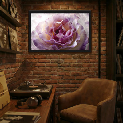 Plantes et fleurs, motif floral mauve