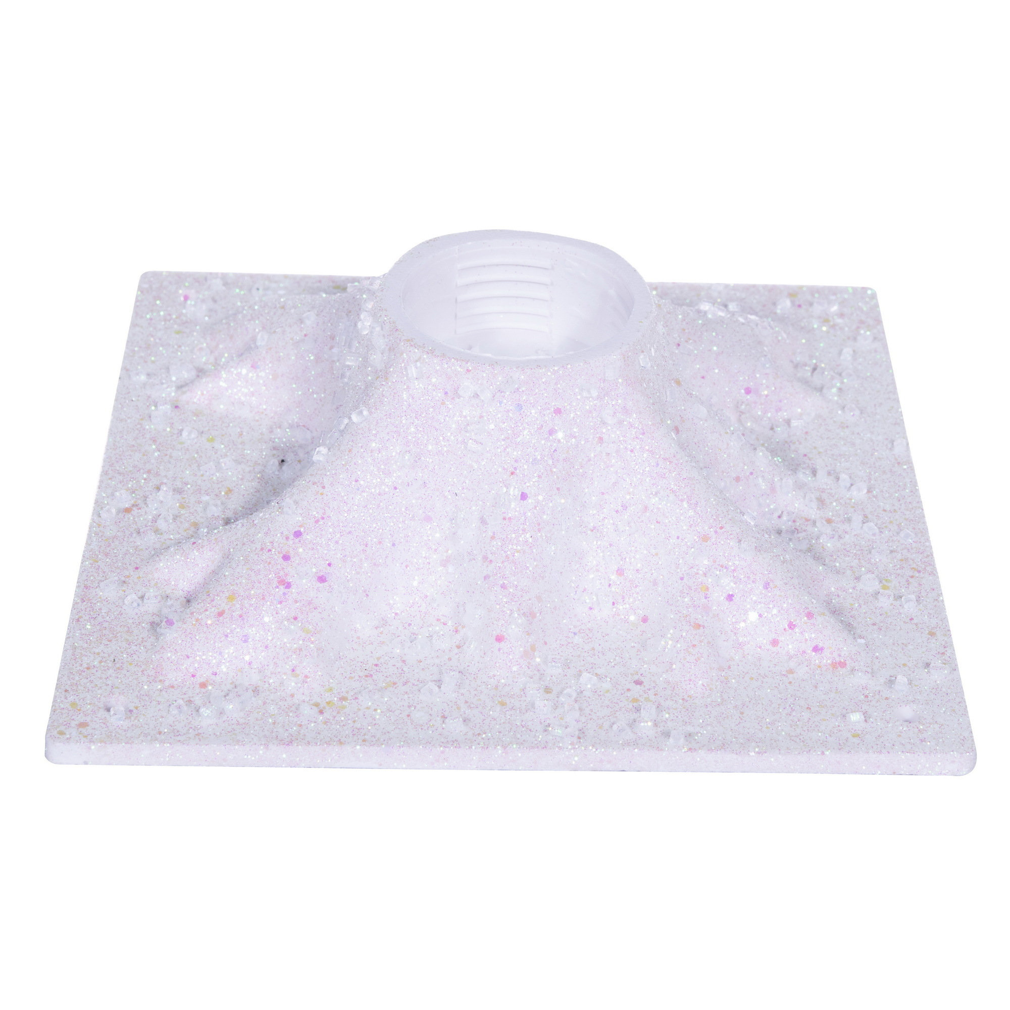  6' White Icy Sugar Glitter Twig Tree 128WW LED. White Icy Sugar and Iridescent Glitter with 128 Warm White LED 3mm Wide Angle LED Lights