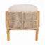 Fauteuil club d'extérieur en bois avec coussin-465557752