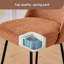 2 - Person Modern Dining Set 120cm Long Bar Table With Linen Bar Stool-125805421-117957274