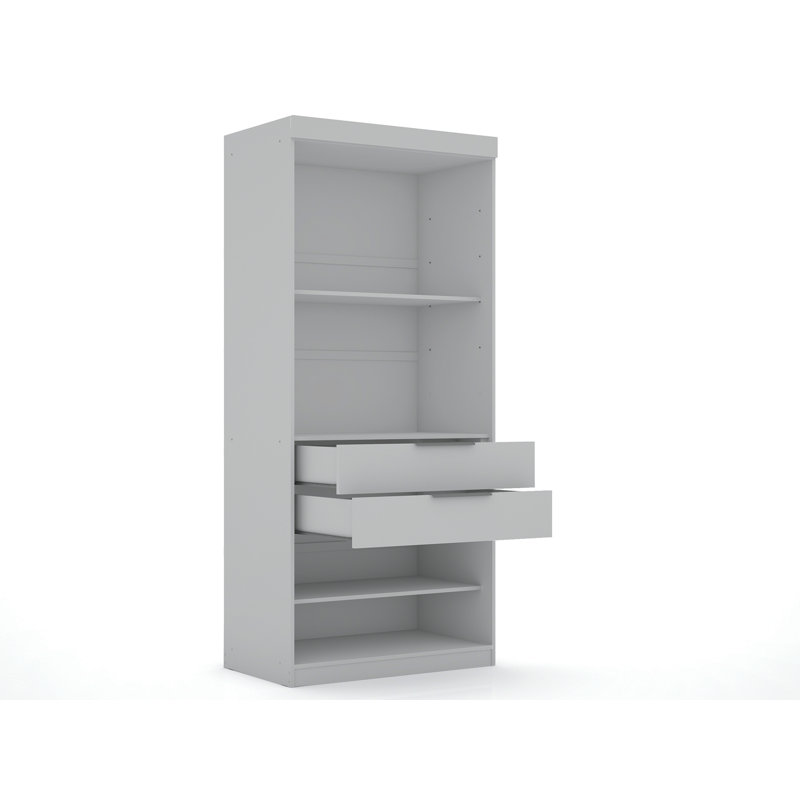 Mulberry 36" Wardrobe Closet In White, White