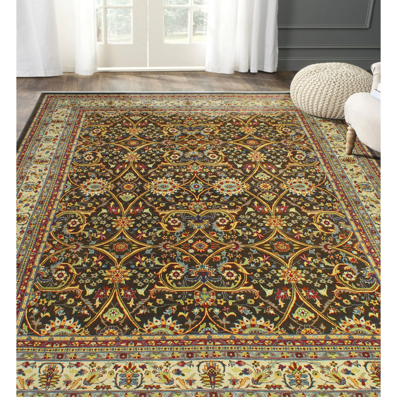 Fine Chobi Zero Dek. Brown Rug