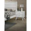 Table de chevet contemporaine contemporaine de couleur blanche 1pc