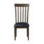 Ensemble de 2 chaises rembourrées en similicuir