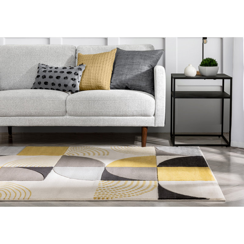 Clyte Geometric Indoor Rug, Rectangle 3'11" x 5'3"