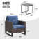 Nazime Wicker 2 - Person Patio Conversation Sets with Cushions