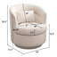 Fauteuil demi-tonneau pivotant moderne ultra-doux de 29 po de largeur avec coussin-379533963