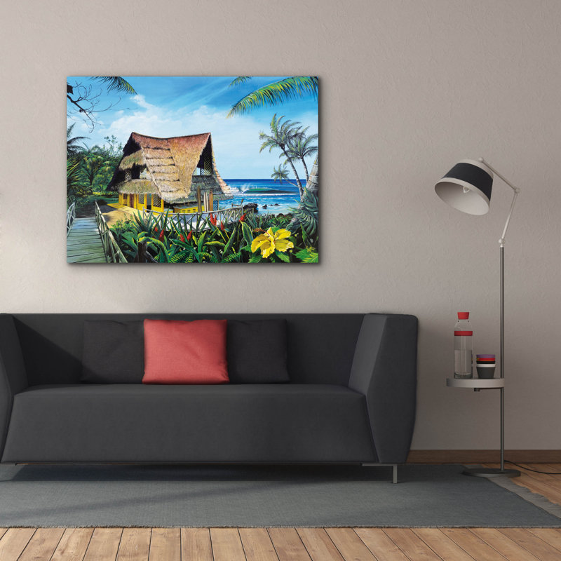 «Hawaiian Hideaway» par Scott Westmoreland, art mural sur toile, H 40 po x l 54 po x P 1,5 po