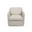 Fauteuil d'appoint pivotant en jacquard avec base en métal noir mat