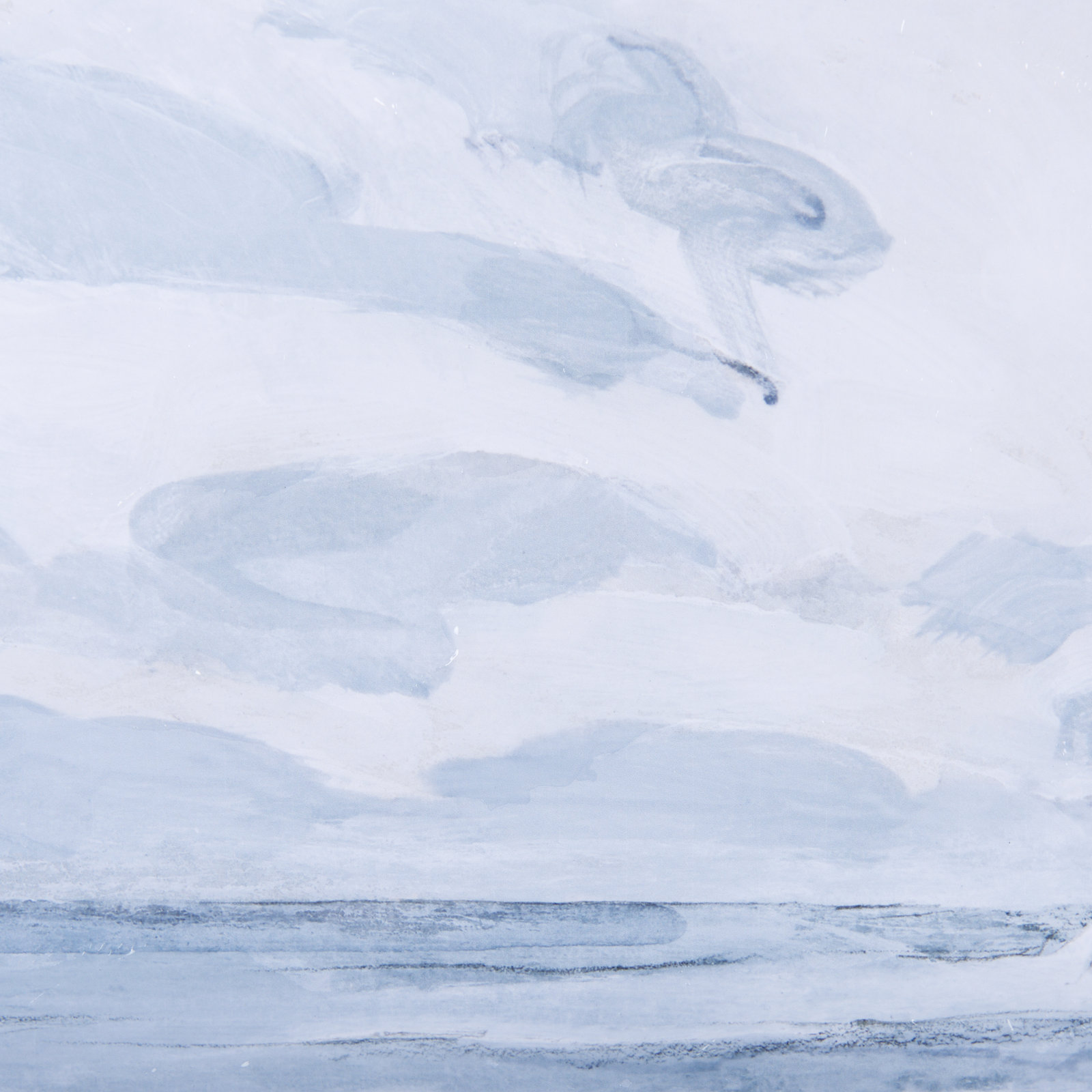 Cloud and Sea Hand-Embellished Print, Clouds and Sea I