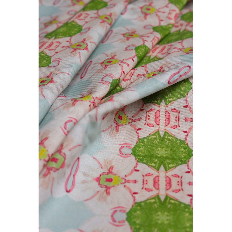Pink Dogwoods Square Pillow Cover & Insert, 24"H x 24"W