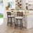 Swivel Outdoor Bar&Counter Stool with Cushion