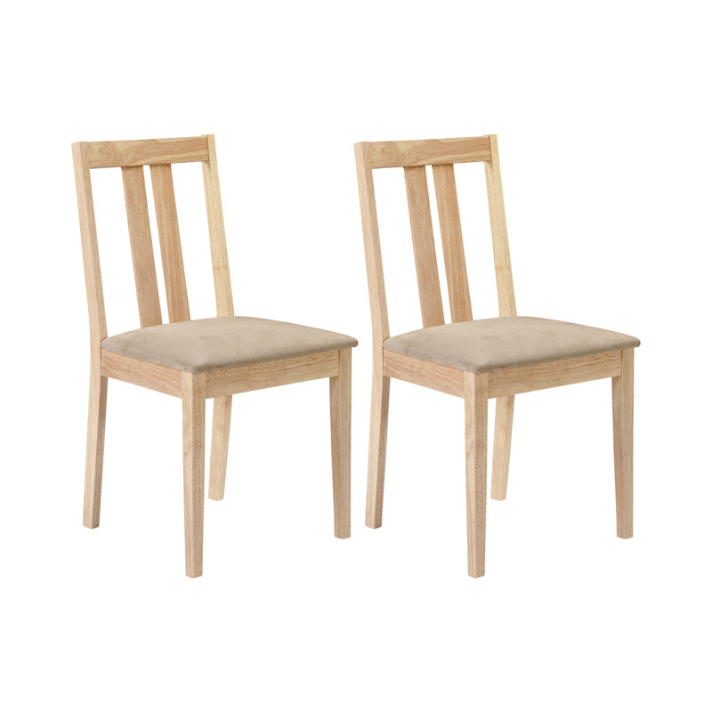 Side chair Set Brookvale of Solid Wood, Natural, Natural