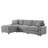 Versatile Sectionals With Storage, Durable Polyester, Modern Grey Design For Compact Spaces