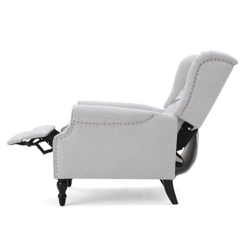 Fauteuil inclinable par pression 28,5 po Alta, Gris clair, 42,5 po H x 28,5 po L x 34,5 po P