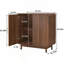 Buffet 31,5 "avec portes et tablettes-1031414123